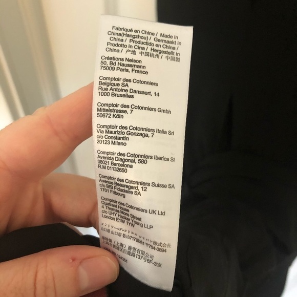 Comptoir Des Cotonniers Black Sleeveless Dress Size Small - Picture 10 of 10